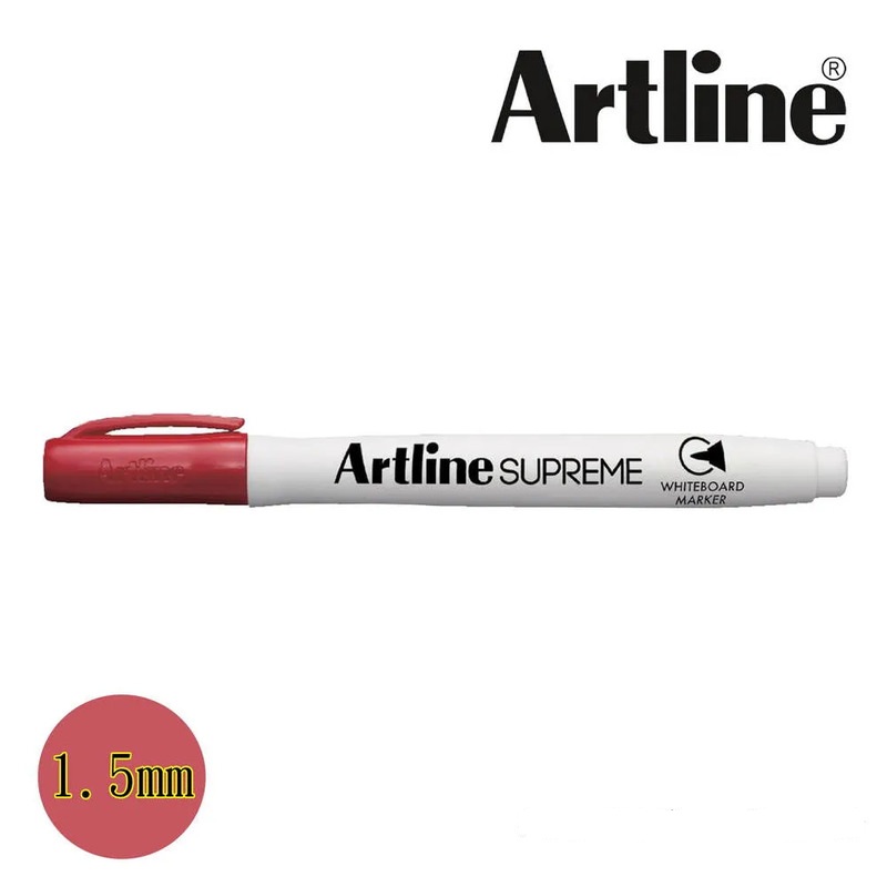 Whiteboard Marker Supreme Red 1.5mm Artline Ref EPF507
